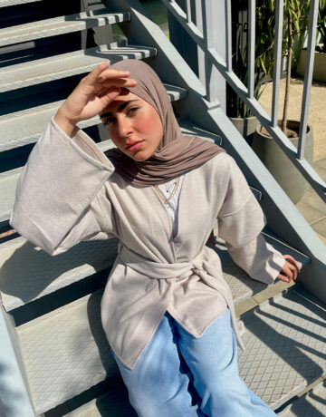 Flurry Jacket – Beige- inaraonline