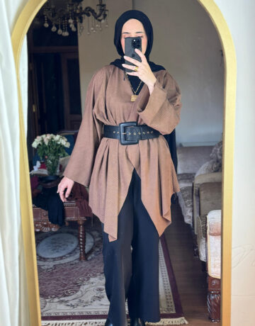 Amber cardigan-Chocolate - inaraonline