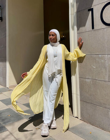 Zahraa Cardigan-Yellow