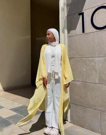 Zahraa Cardigan-Yellow