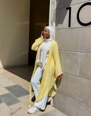 Zahraa Cardigan-Yellow