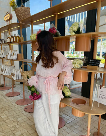 Crinkle Blouse-Powder Pink