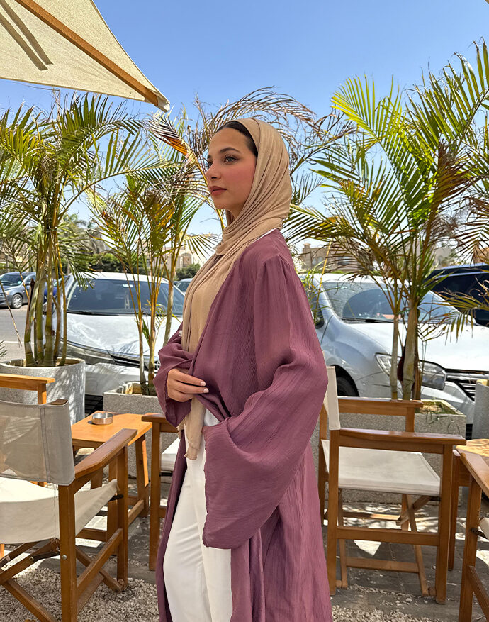 Zahraa Cardigan-Purple