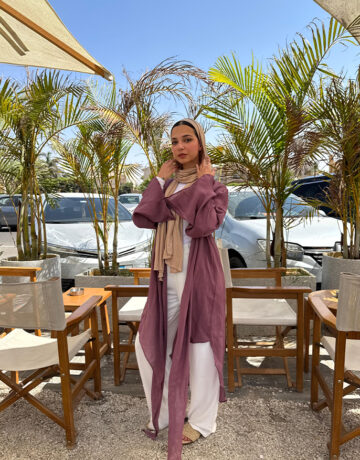 Zahraa Cardigan-Purple