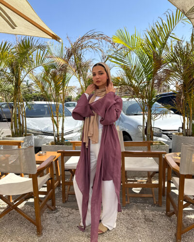 Zahraa Cardigan-Purple