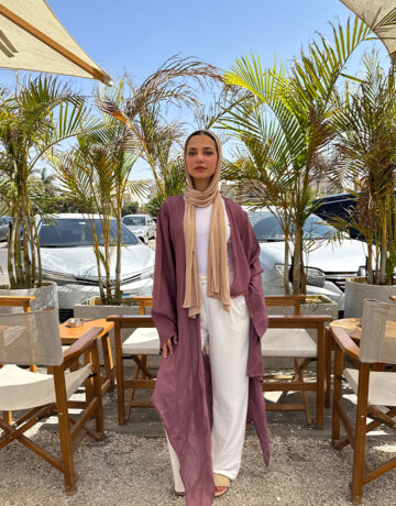 Zahraa Cardigan-Purple