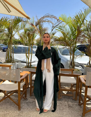 Zahraa Cardigan-Forest Green