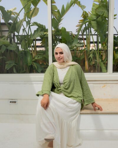 Wrap top mint green
